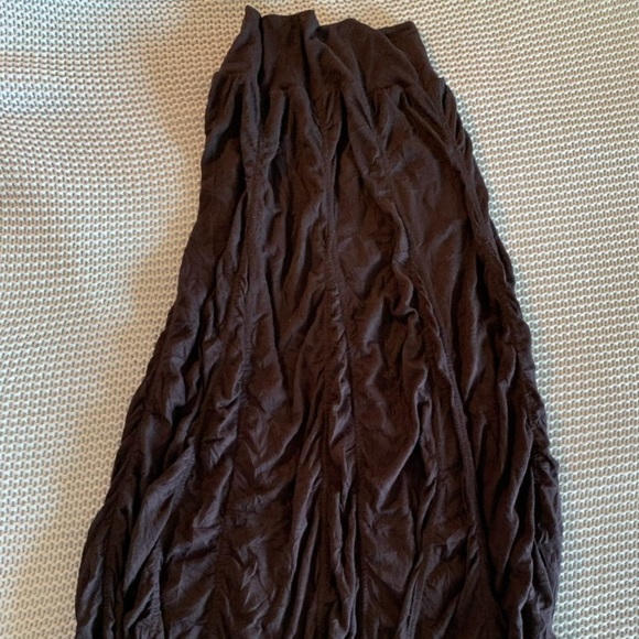 Surrealist Dresses & Skirts - Boho Chic Black Ruched Tiered Maxi Skirt Sm/Med